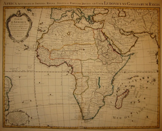 De l'Isle Guillaume (1675-1726) Carte d'Afrique dressée pour l'usage du Roy 1725 Amsterdam
